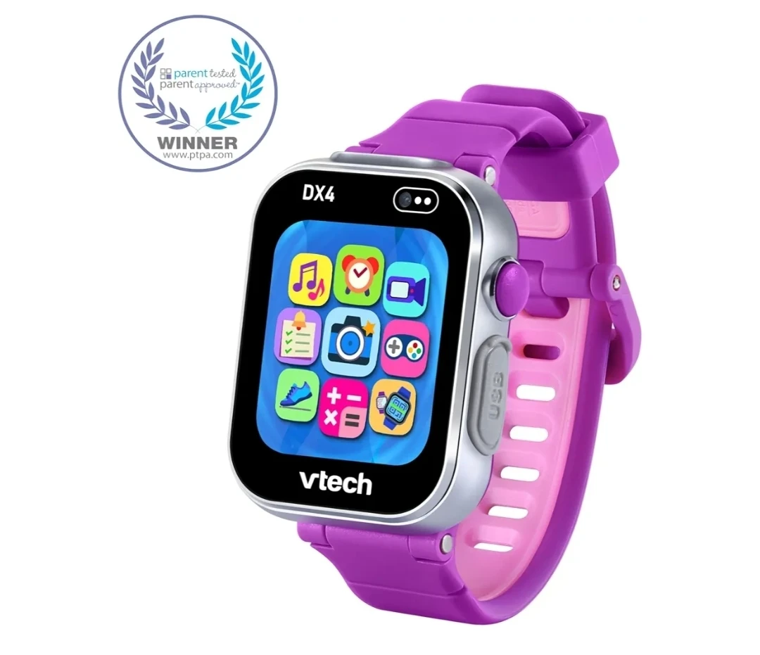 VTech KidiZoom Smartwatch DX4, Purple (Bilingual Version)