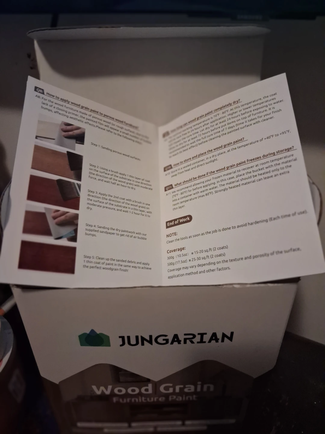 JUNGARIAN Wood Grain Furniture Paint 5 Boxes - photo 3
