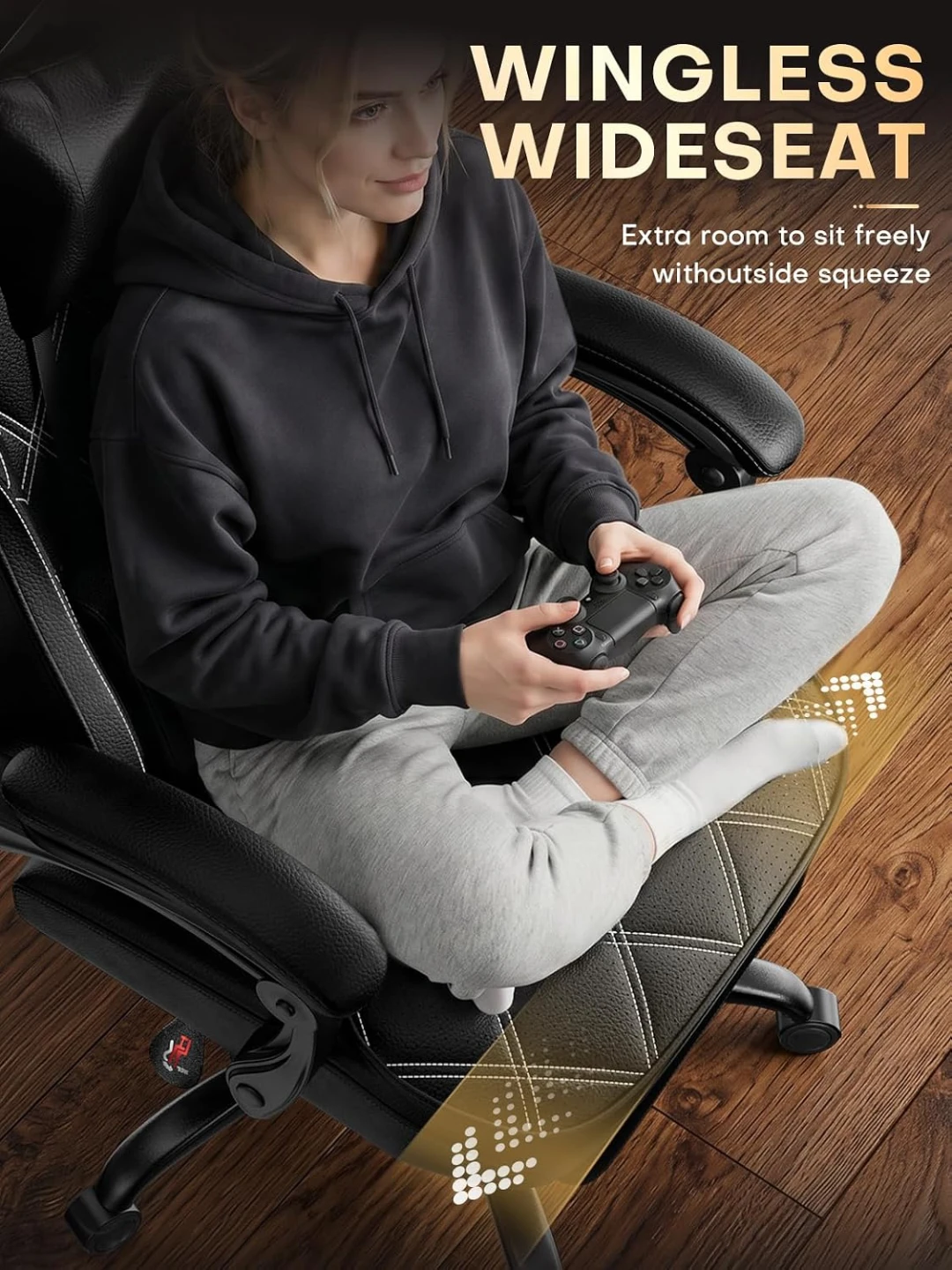BNIB - SOLAVERO Gaming Chair with Lumbar Support - photo 4