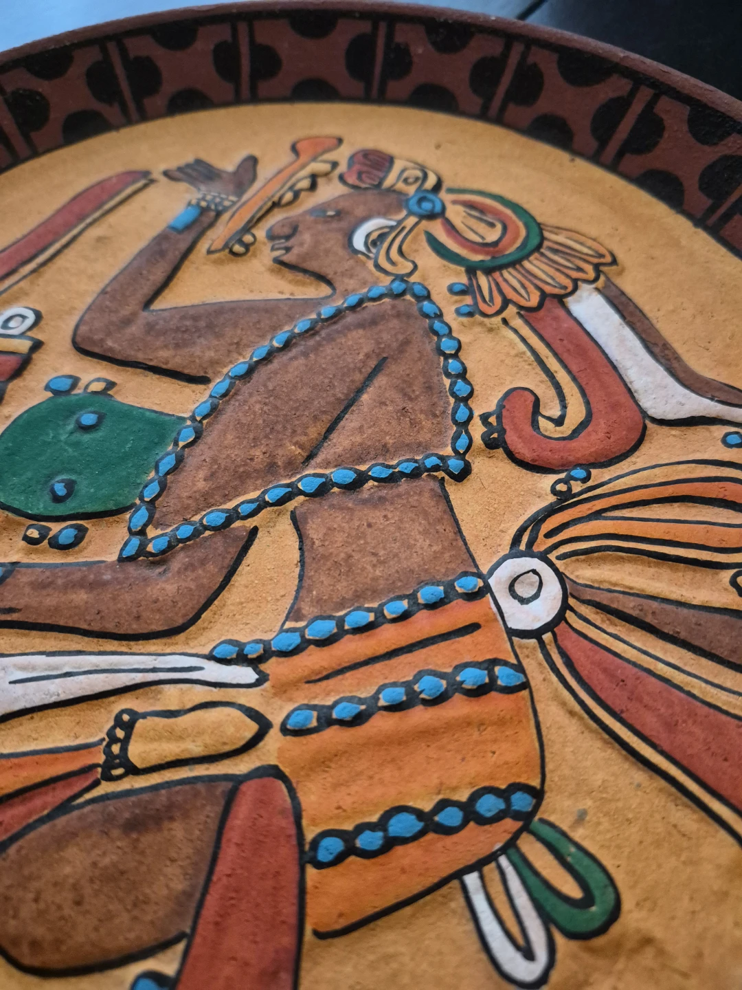 Decorative Mayan-style Plate - photo 2