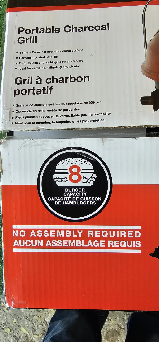BNIB Portable Charcoal Grill - photo 3