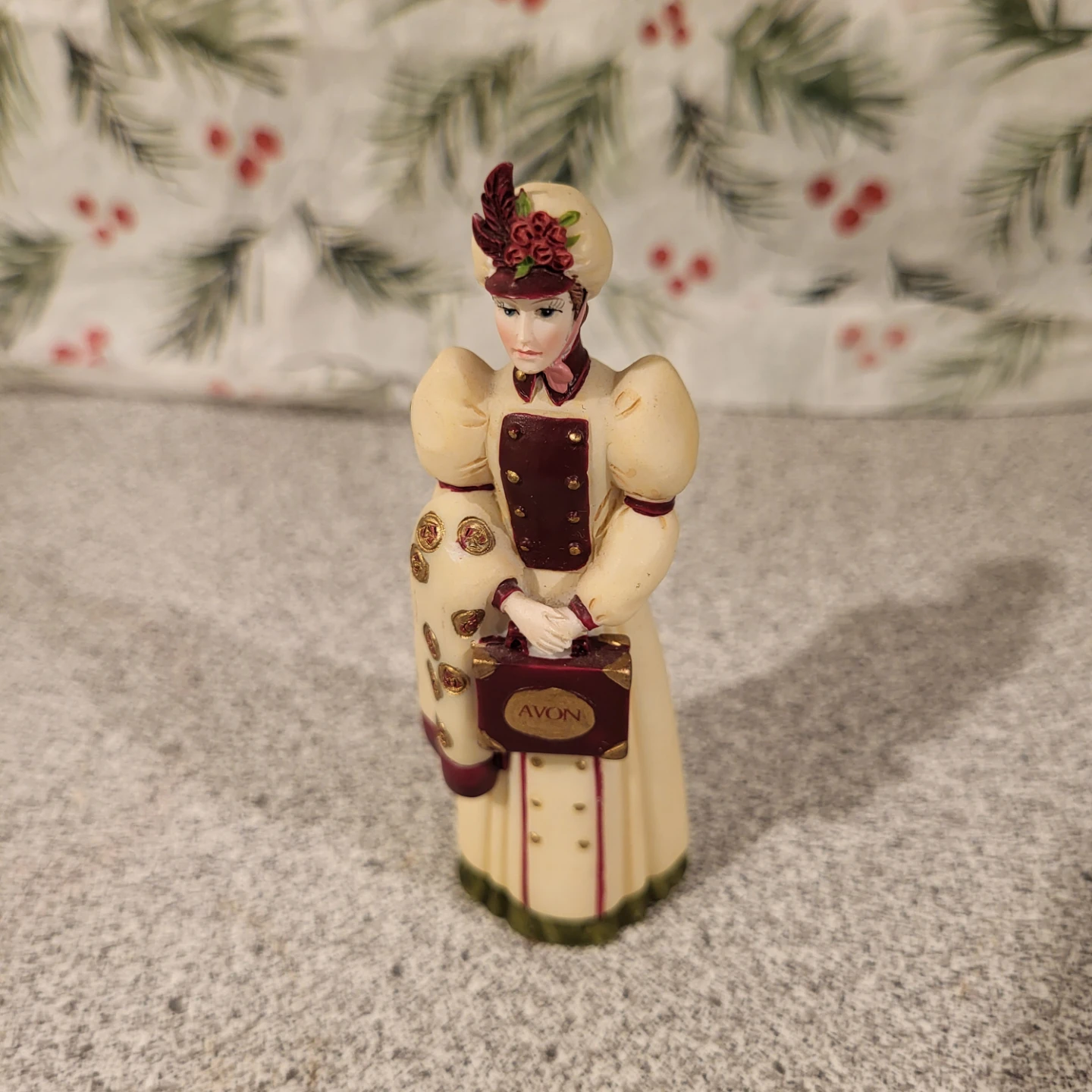 AVON miniature Victorian Lady Figurine