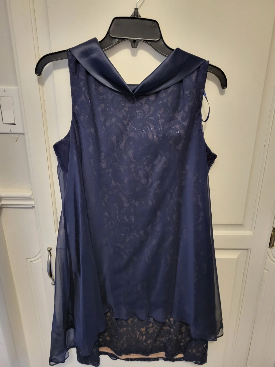 Navy Blue Sleeveless Dress