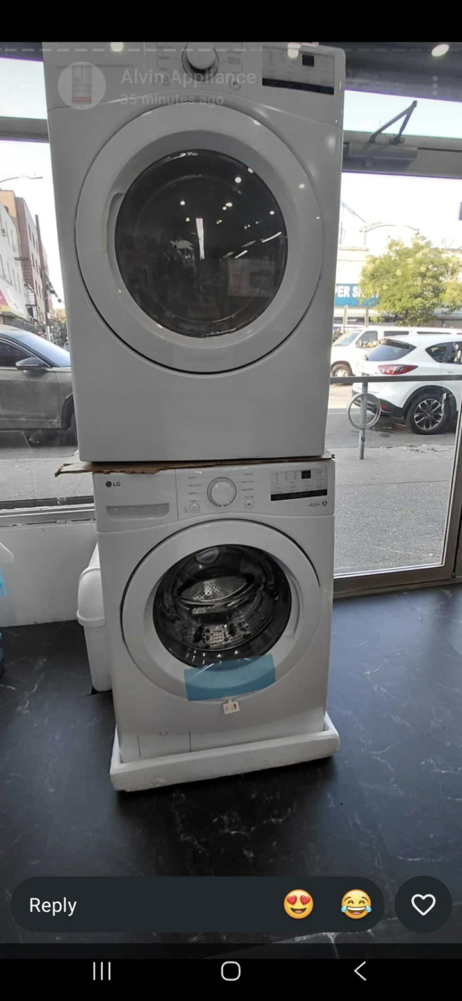 New lg washer and dryer set