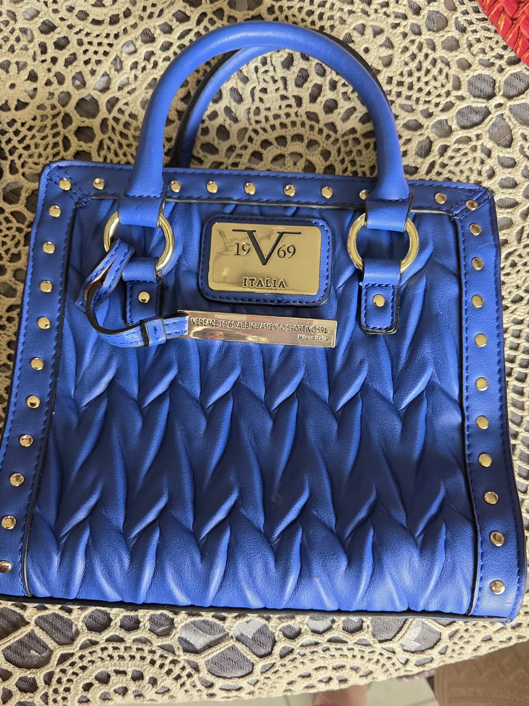 Versace 19-69 Italia Blue Handbag