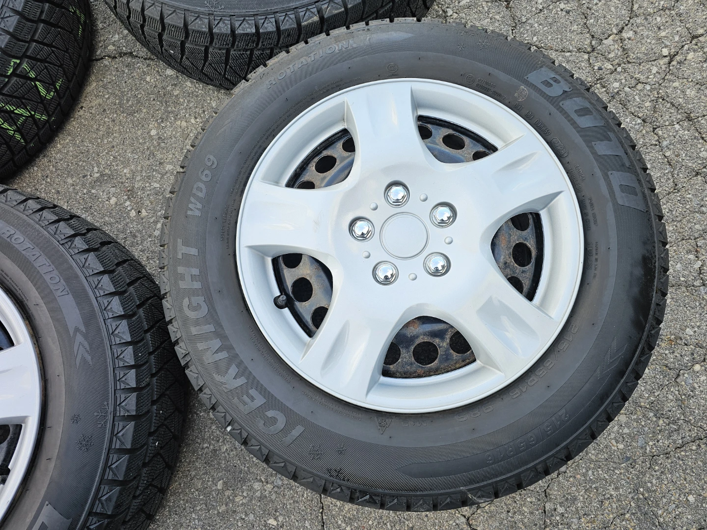 BUICK ENCORE WINTER TIRES ON STEEL RIMS 215/65 R16 - photo 2