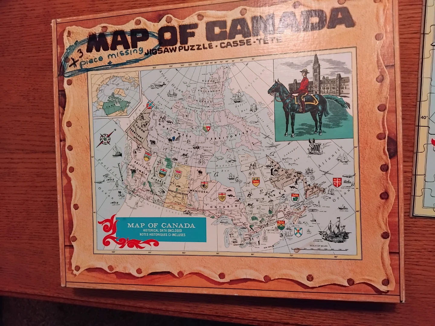 Map of Canada Jigsaw Puzzle - Over 400 Pieces