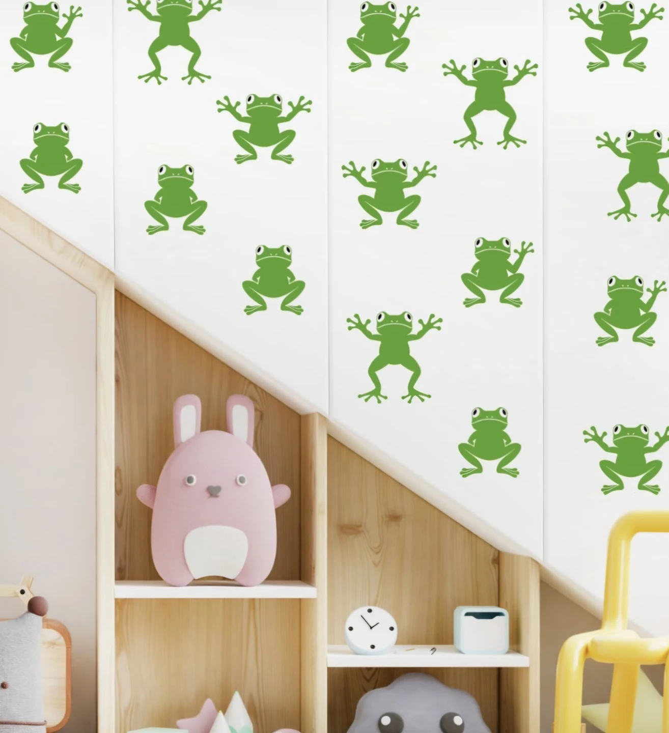 Happy Green Frog Peel & Stick Wall Stickers Vinyl Wall Art - photo 2
