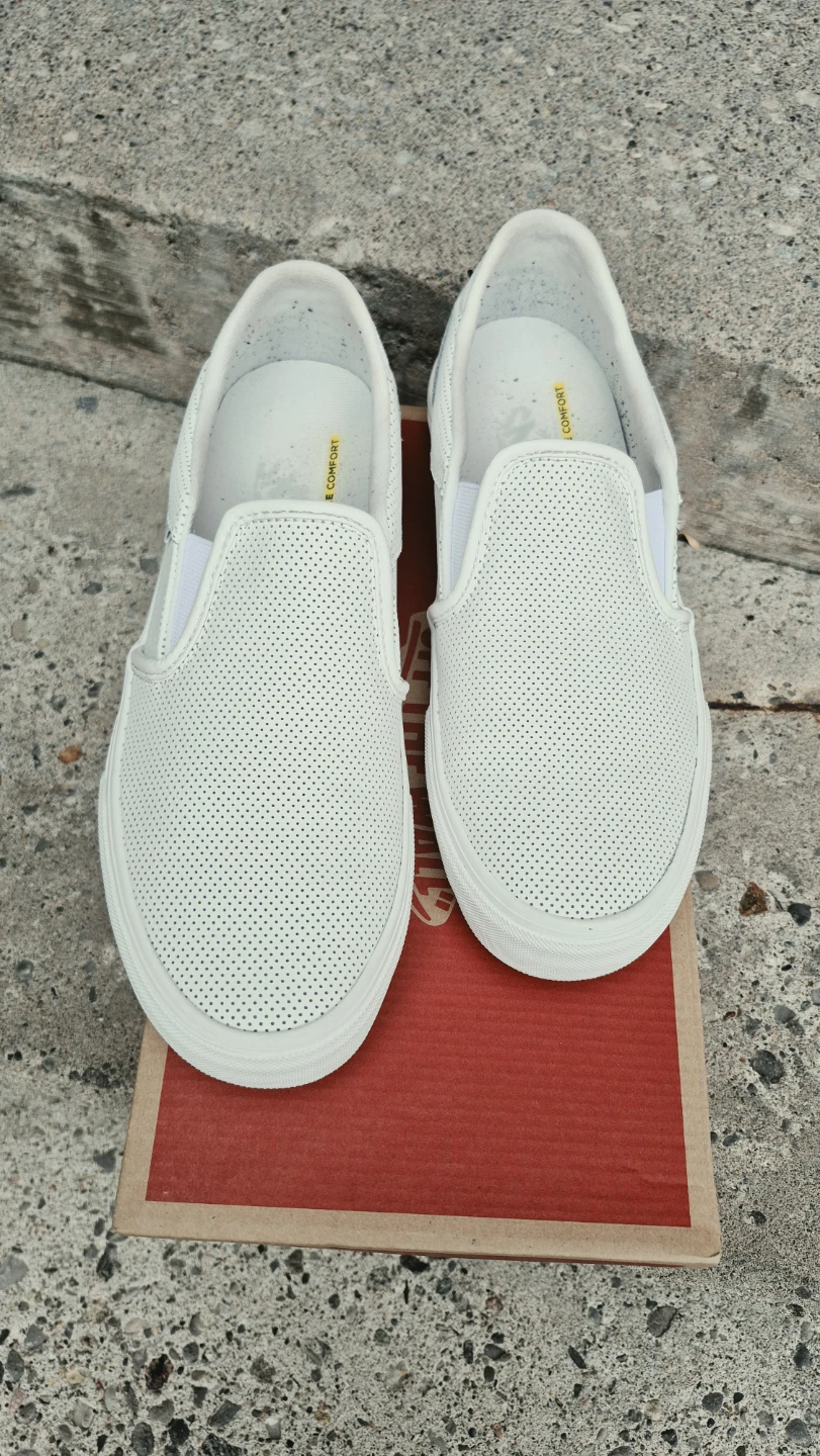 Vans Slip-On Perforated Leather Sneakers
