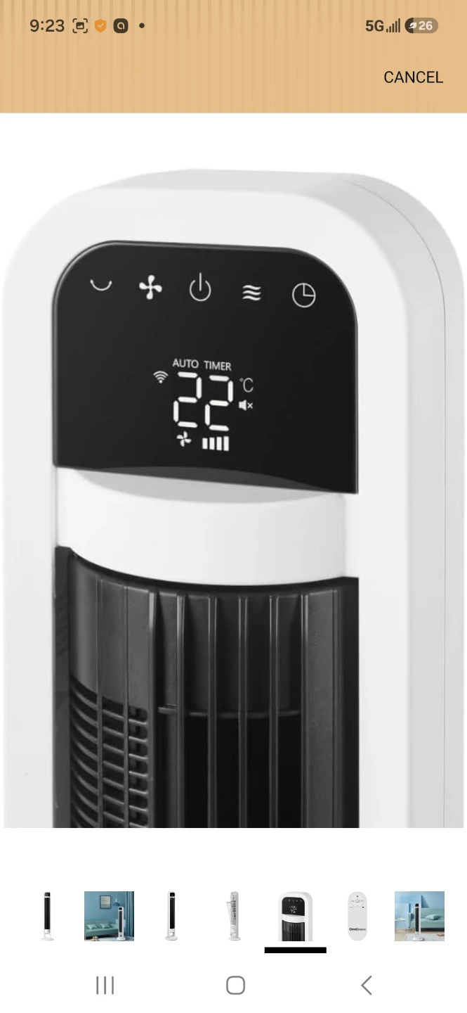 OmniBreeze 38 inch Tower Fan with Wi-Fi Control