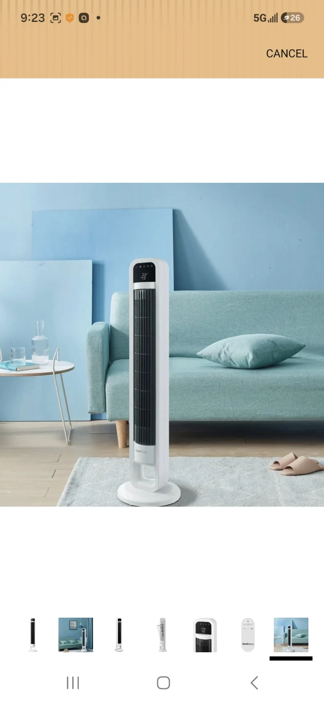 OmniBreeze 38 inch Tower Fan with Wi-Fi Control - photo 3