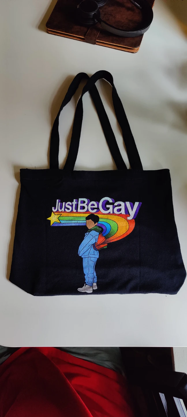 Just Be Gay Tote Bag