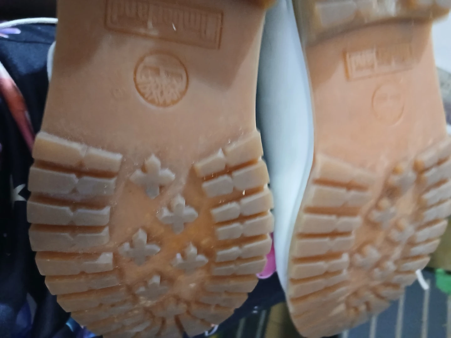 Timberland White Leather Boots Size 9 - photo 5