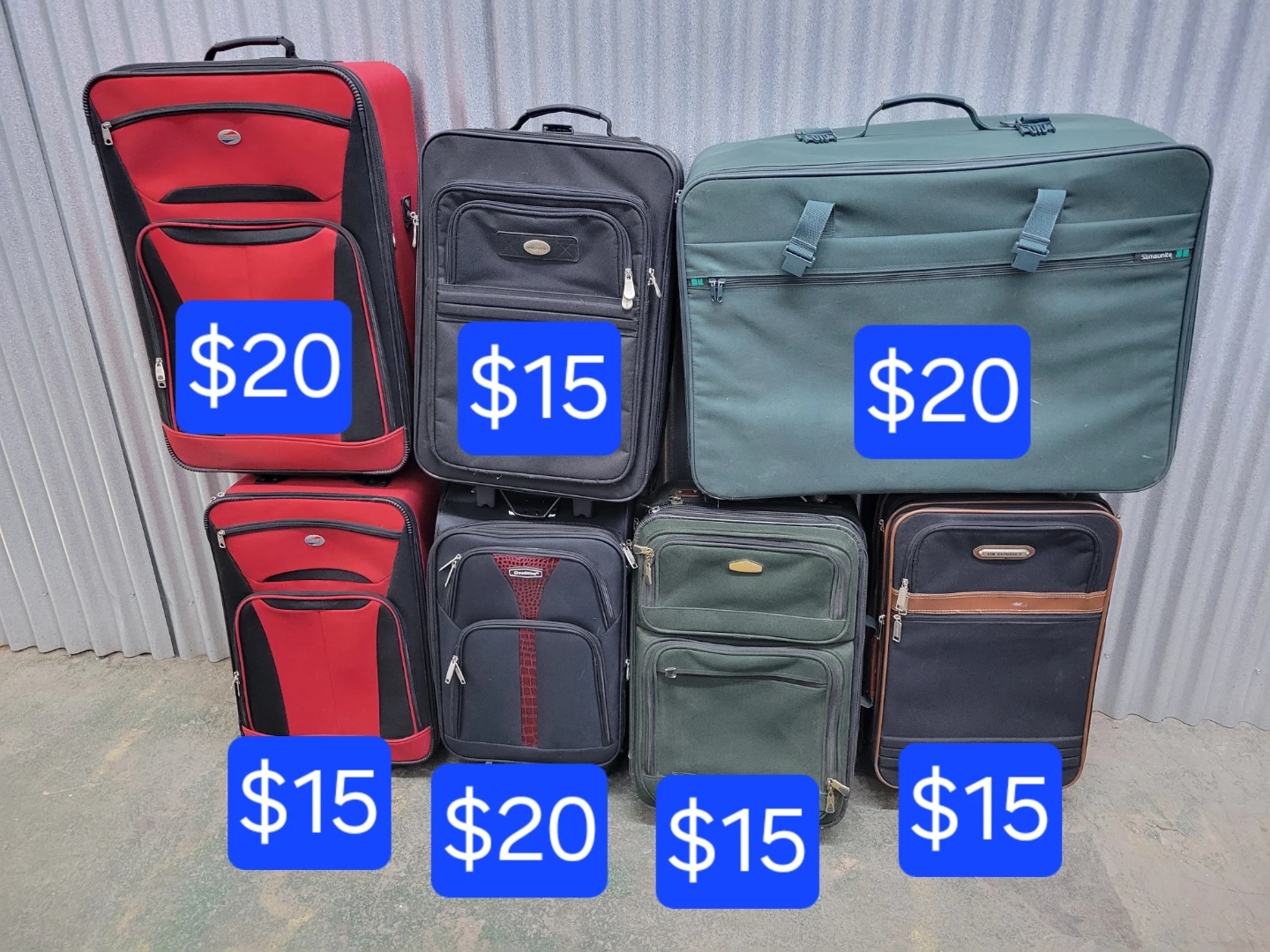 Assorted Suitcases