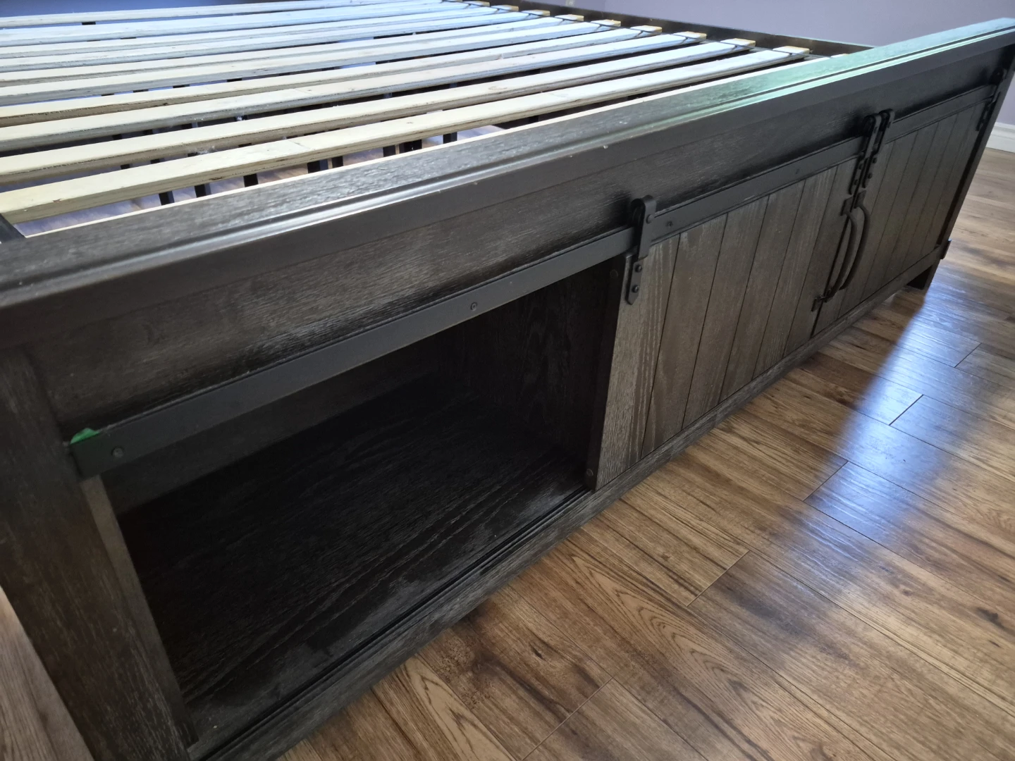 King Size Storage Bed Frame with Headboard - photo 3
