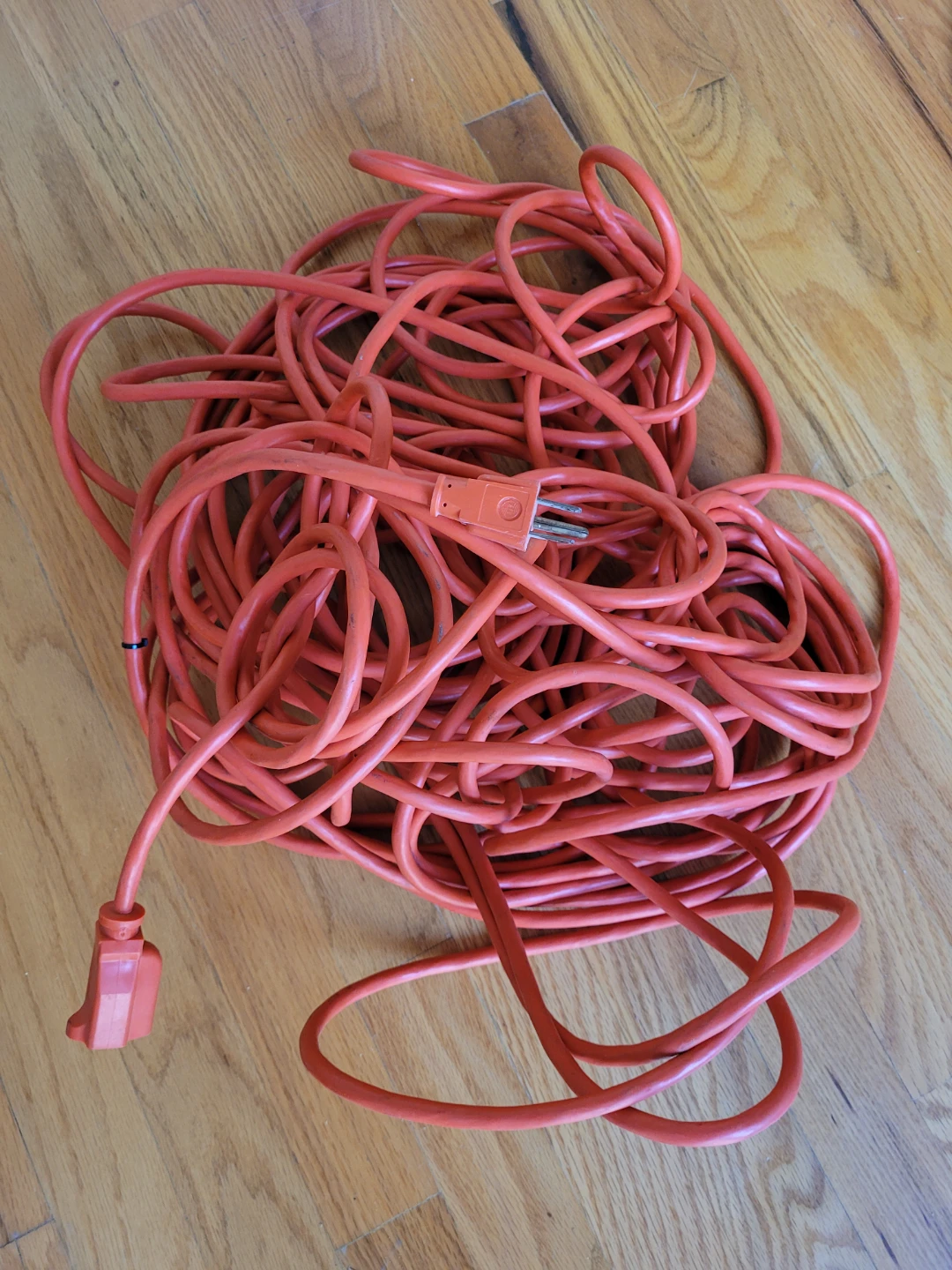 Very Long Orange Extension Cord - photo 2