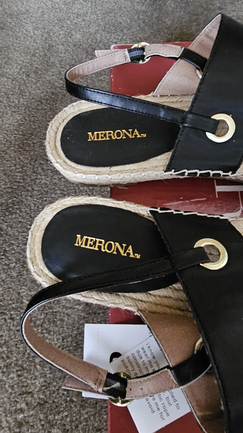 New Merona Black Espadrille Sandals - Size 8 - photo 4