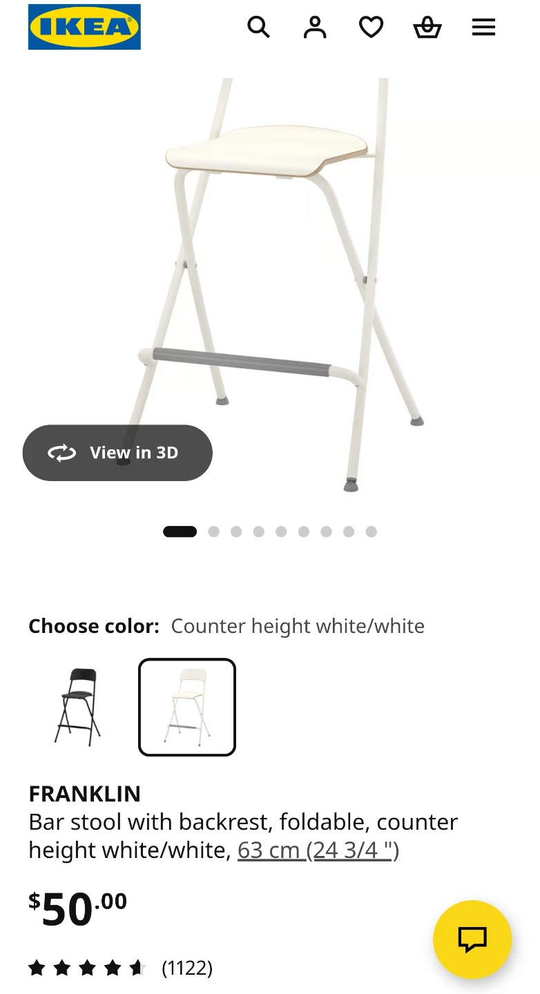 IKEA Franklin Bar Stool, $50 for one, $75 for two - photo 2