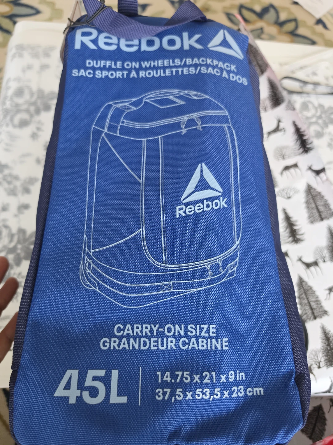 Reebok 45L Duffle Backpack - Carry-On Size