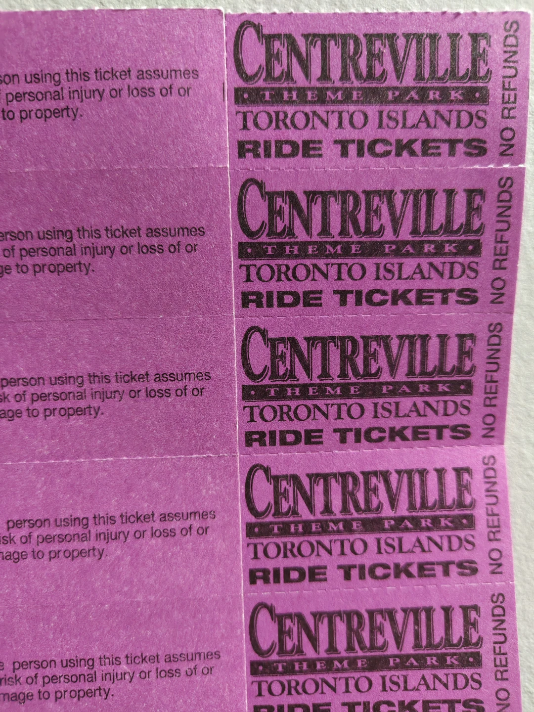 Centerville Ride Tickets (41 CT)