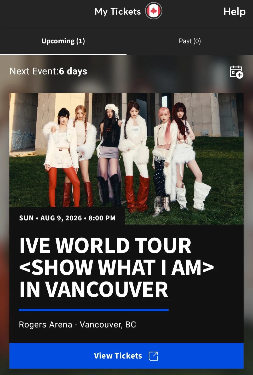 IVE World Tour <Show What I Am> Ticket in Vancouver
