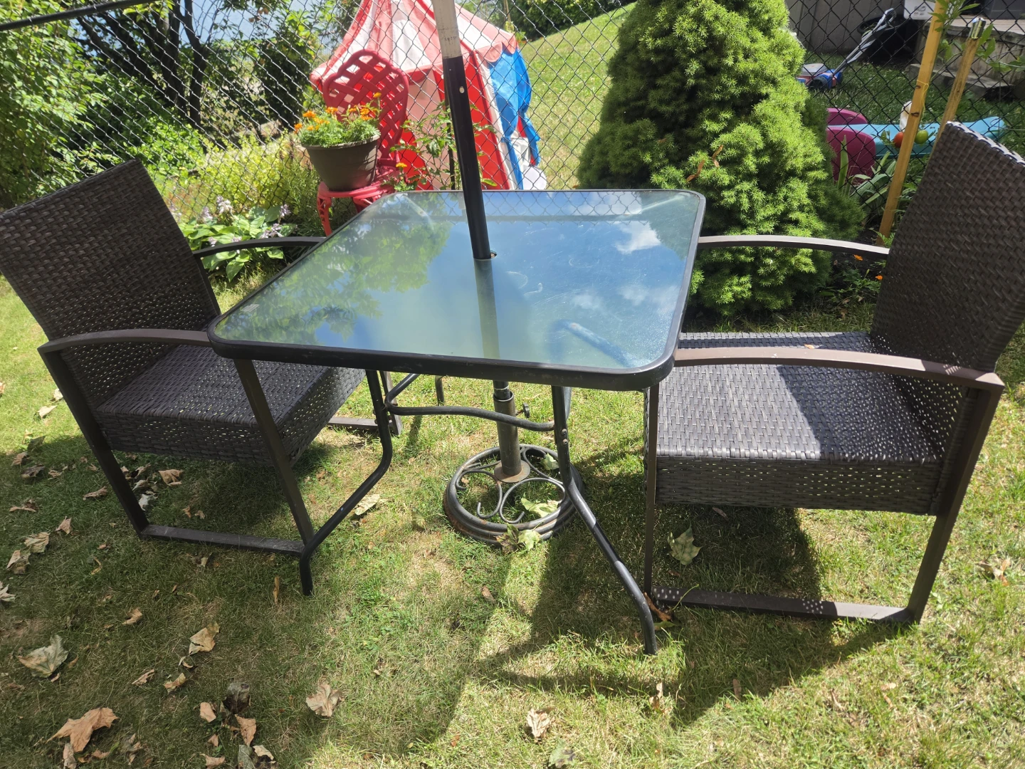Patio Set with Table and Two Chairs - photo 3