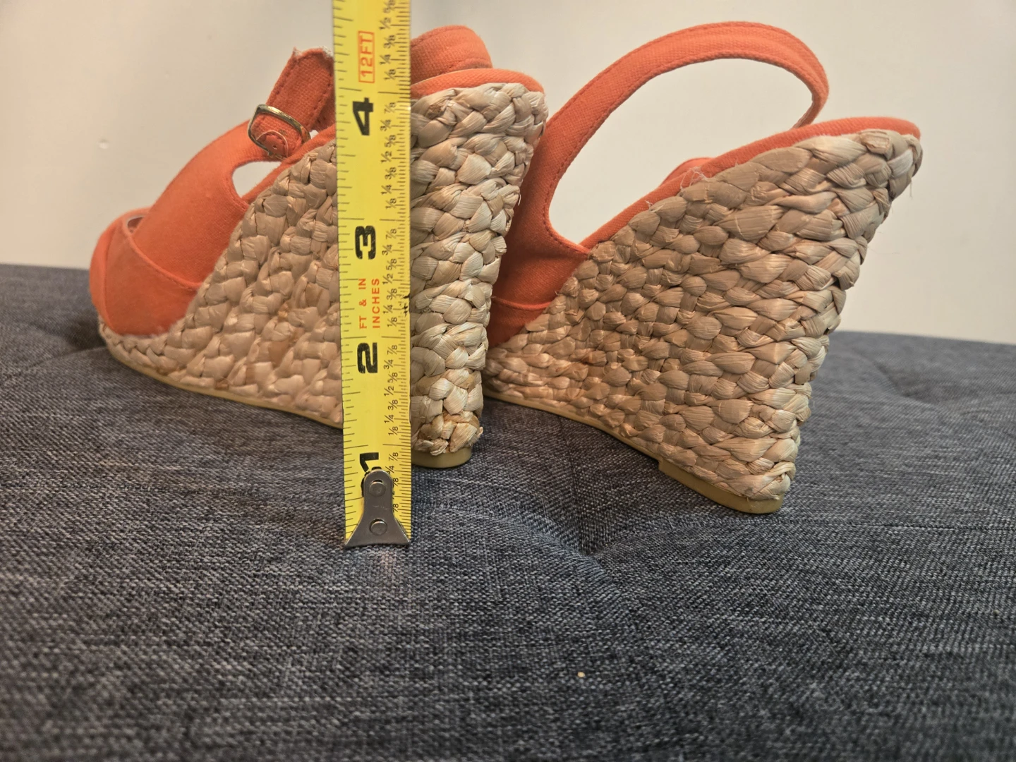 Orange Wedge Espadrille Sandals - photo 2