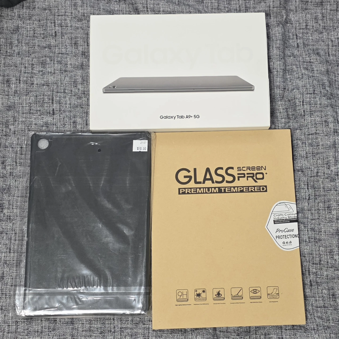 Samsung Galaxy A9+ Tablet with Case and Screen Protector