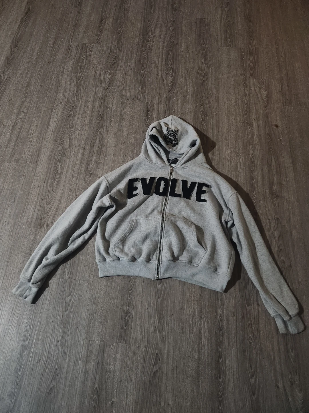 Evolve Grey Zip-Up Hoodie