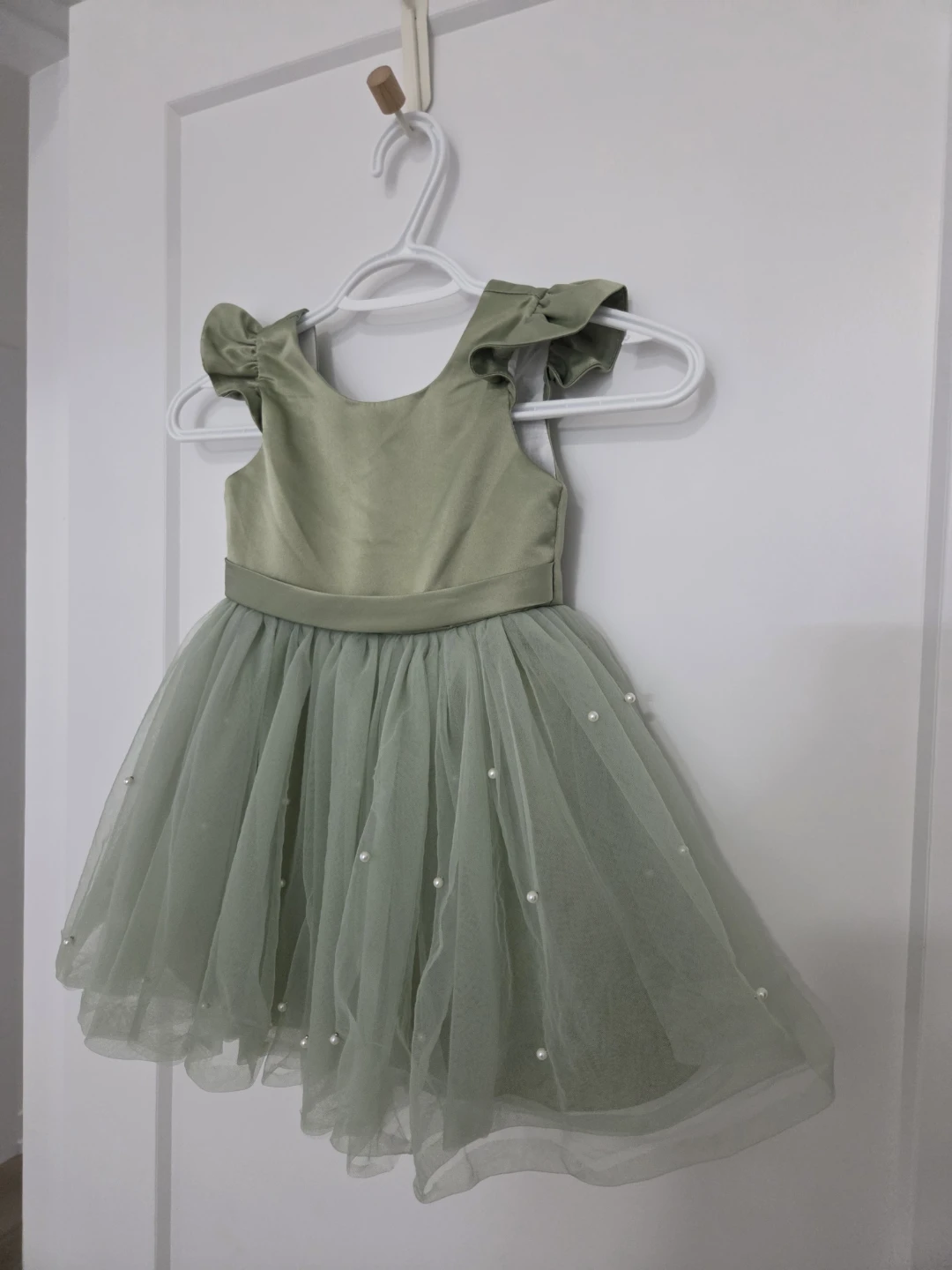 Girls Tulle Dress with Pearls - 2-3T - photo 2