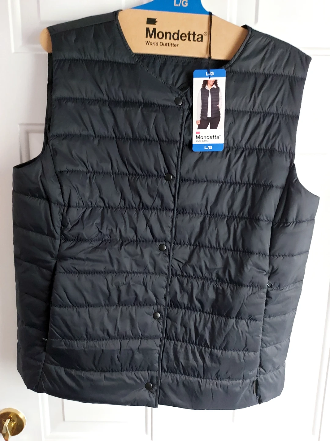 Mondetta Women's Puffer Vest - Black, Size L - photo 4