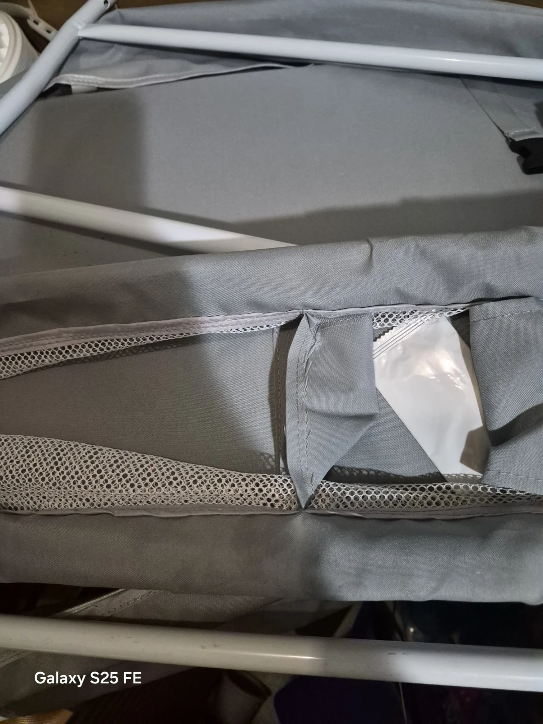 Gray Baby Diaper Changing Station.