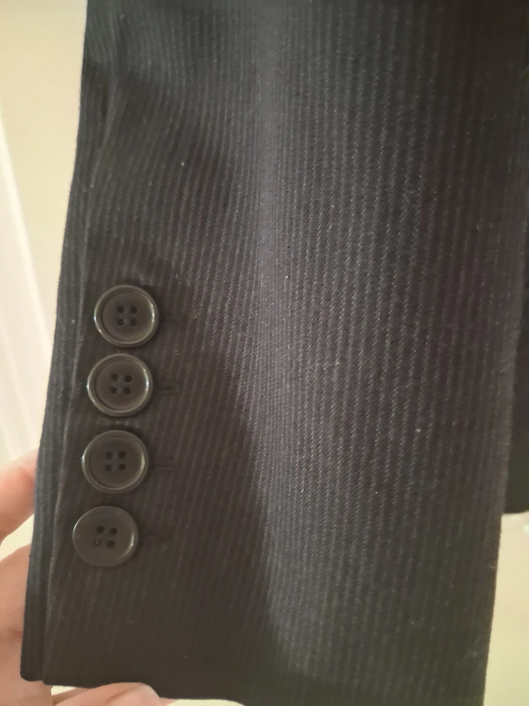 Women's Black Pinstripe Blazer - Size 5/6 - photo 3