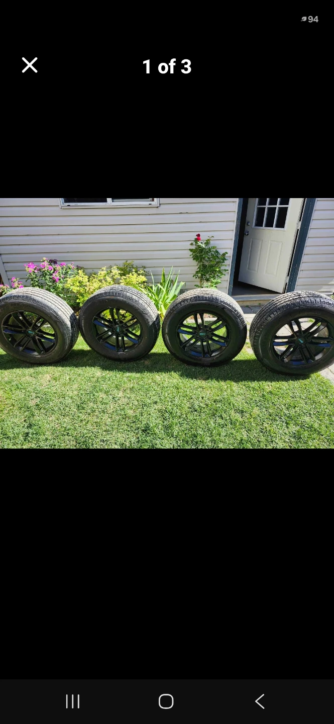 Set of 4 Hercules Tires with Envy Rims