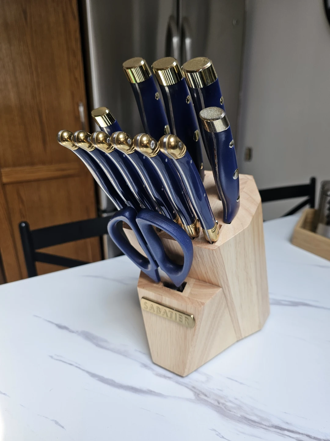 Sabatier 13-Piece Knife Set with Block
