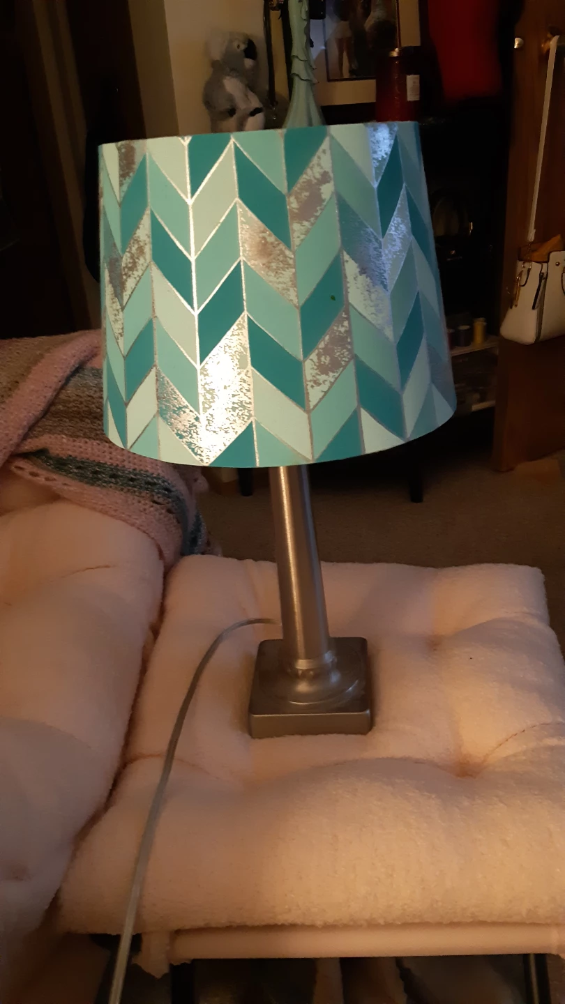 Turquoise shade/ Lamp