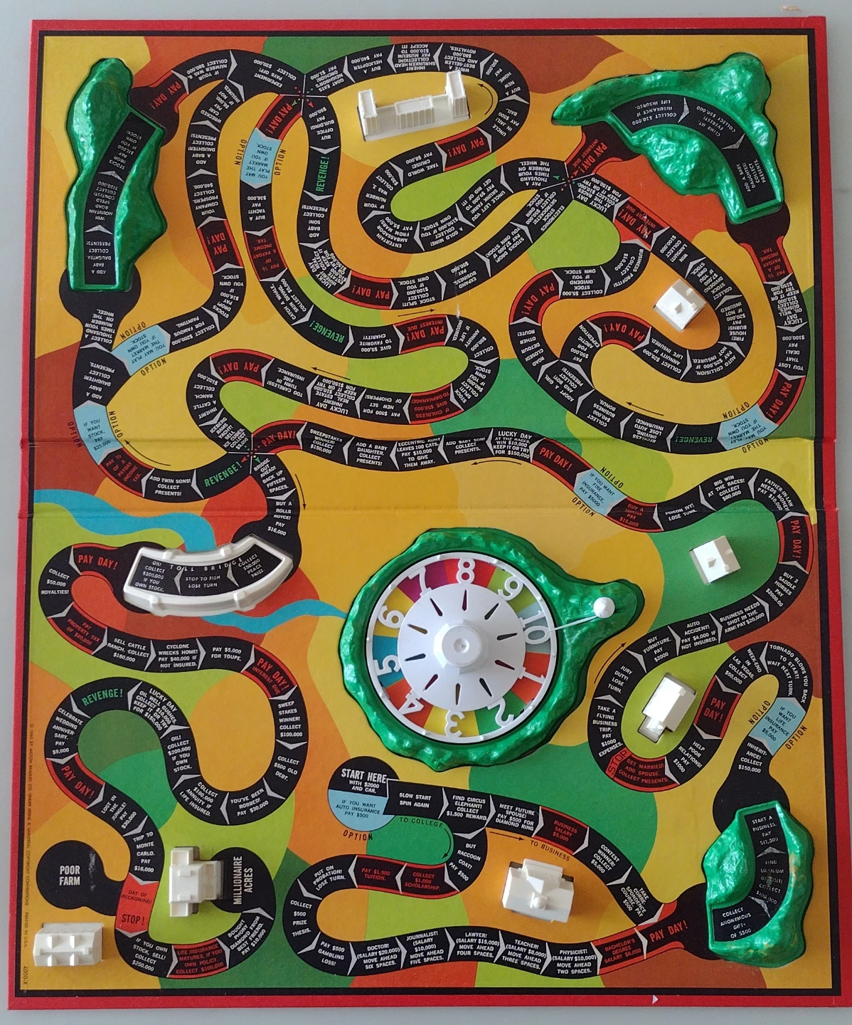 *Vintage* The Game of Life Board Game