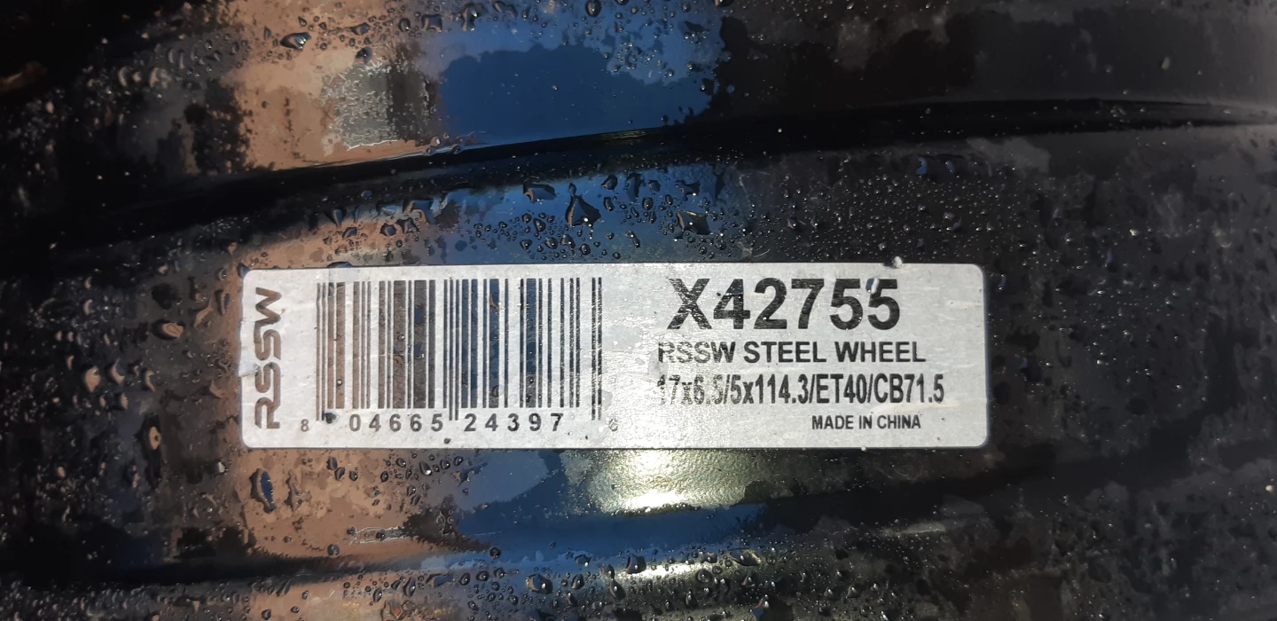 RSSW Steel Rims 17x6.5/5x114.3/ET40/CB71.5 - photo 5