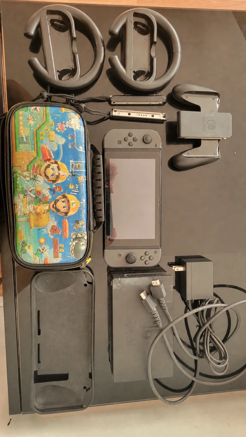 Modded Nintendo Switch V1, 222GB SD, + Accessories