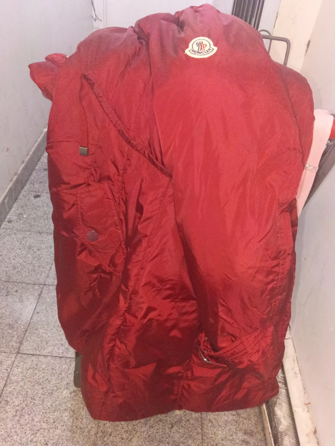 Red Montclair down jacket