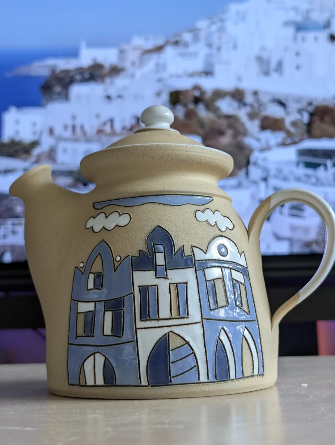 Ceramic Tea Set - Teapot, 2 Mugs, and Sugar Bowl - photo 2