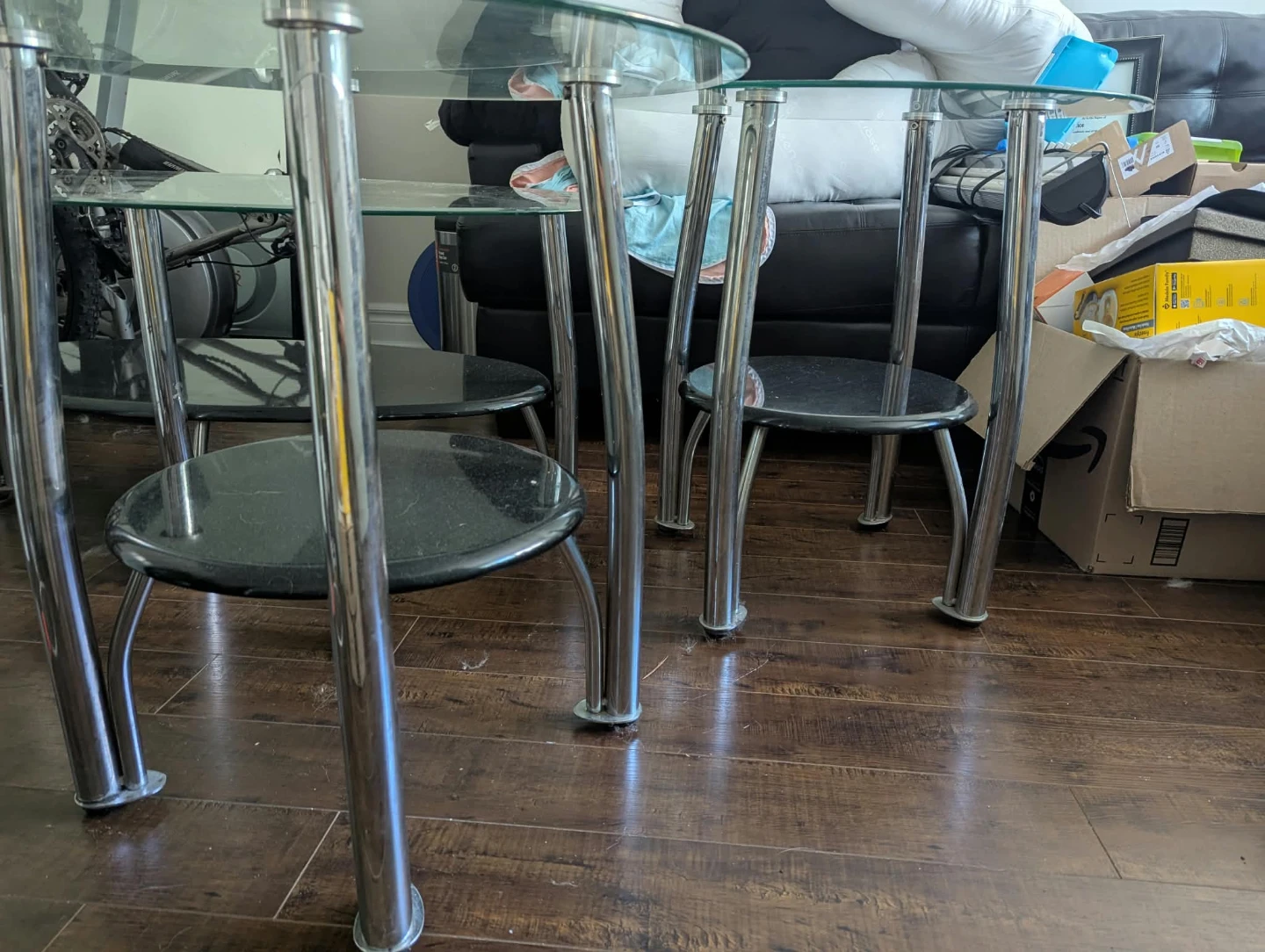 Glass Coffee Table set - photo 3