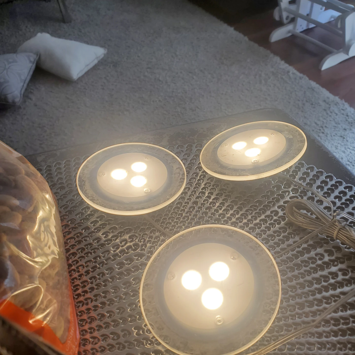 Set of 3 LED Puck Lights