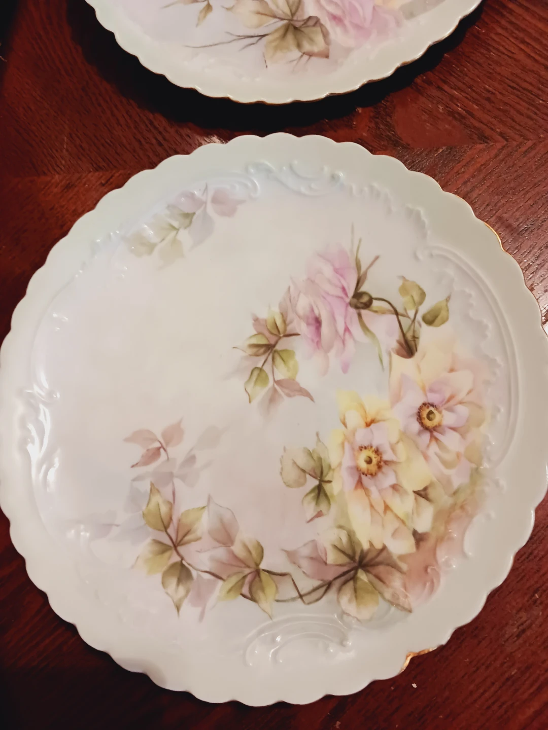 Set of 2 × Limoges France Porcelain Plates - photo 4