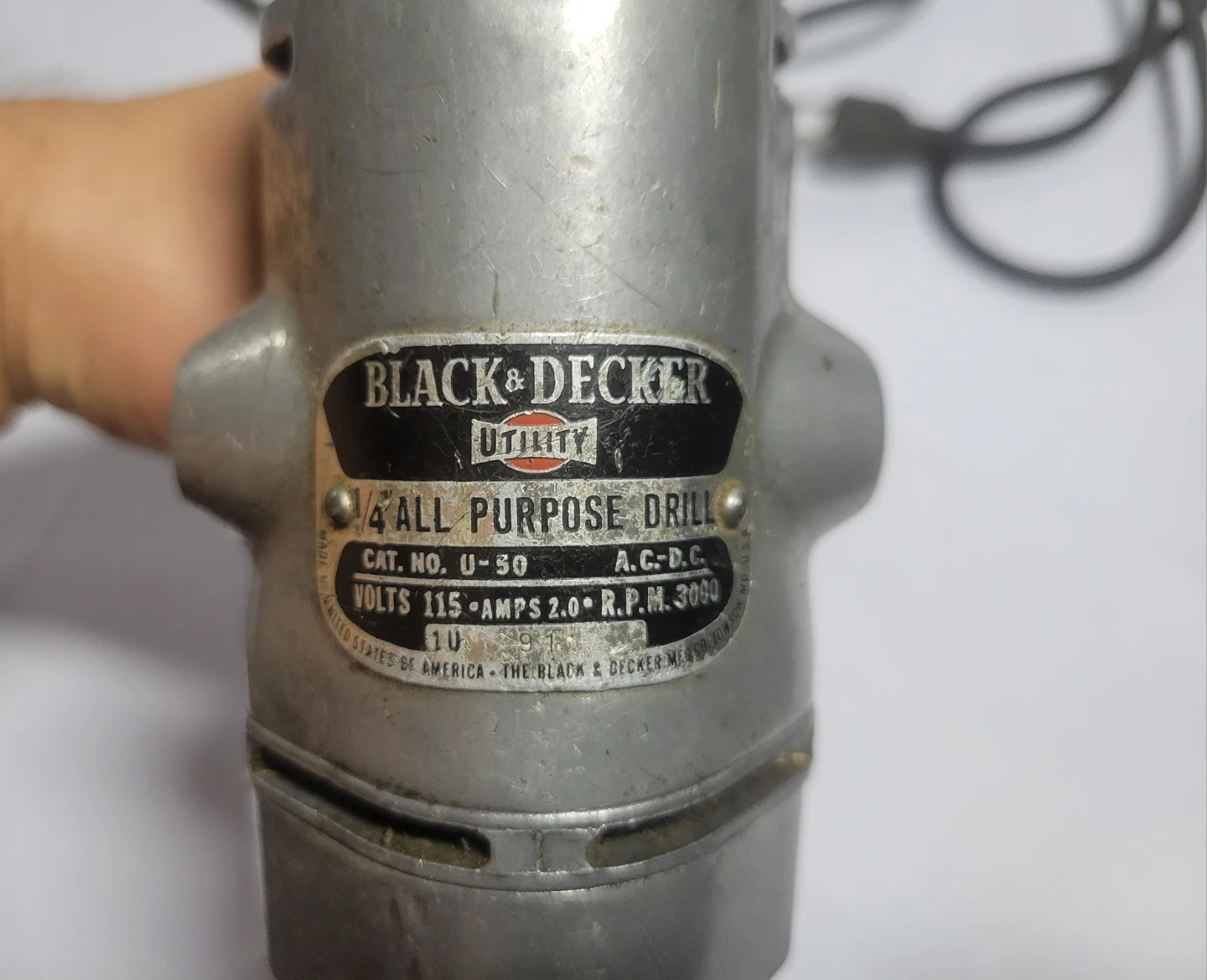 Black & Decker 1/4" All Purpose Drill U-50 - photo 4