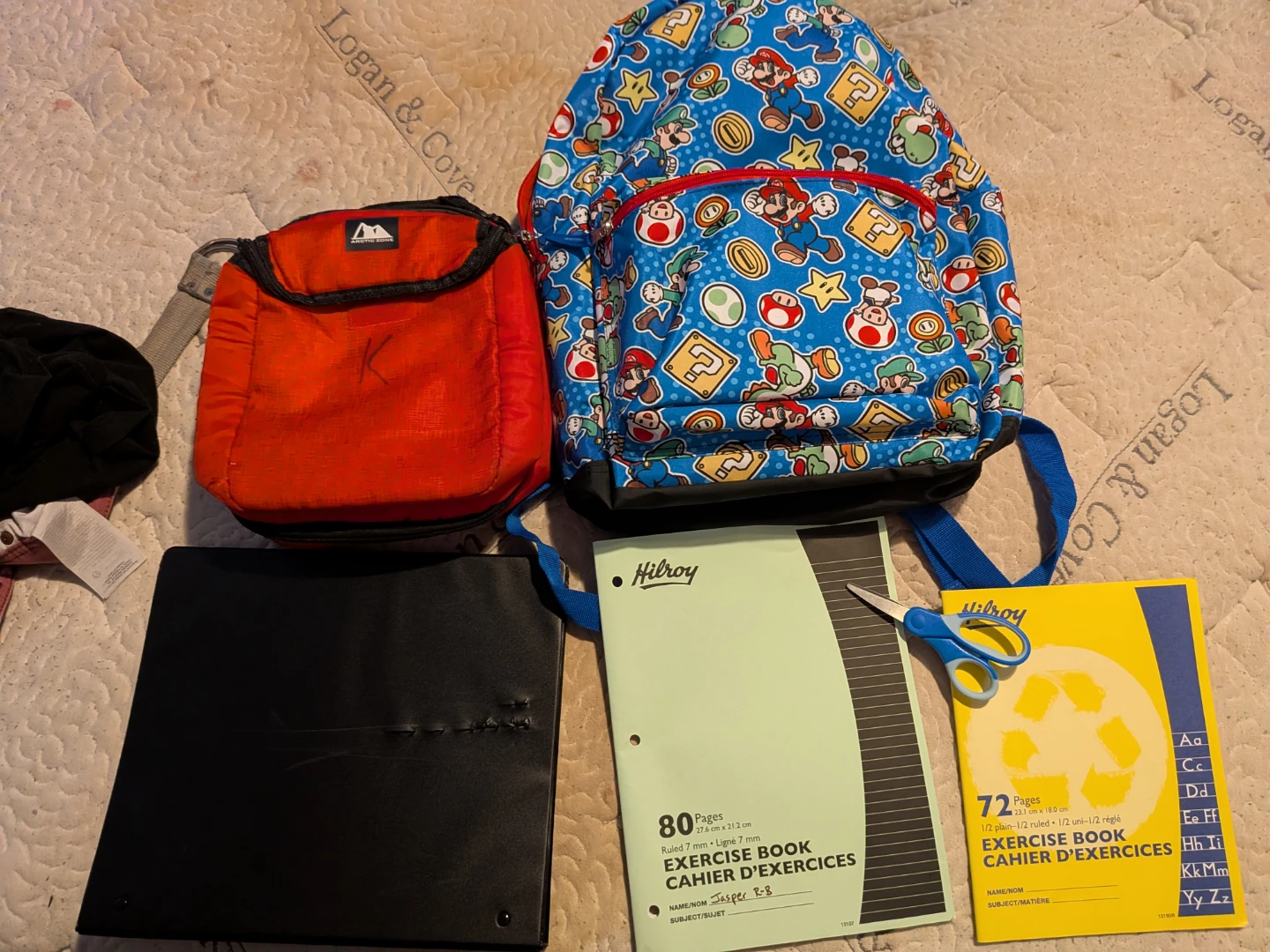Brand new Mario backpack with accessories