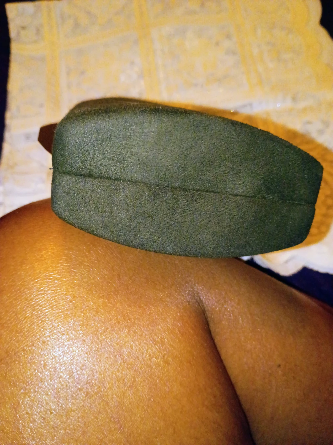 Dark Green Clutch Purse with Gold Clasp - photo 3