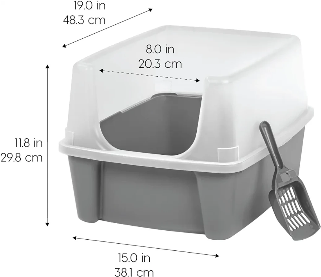 Cat Litter Box with Scoop - photo 2
