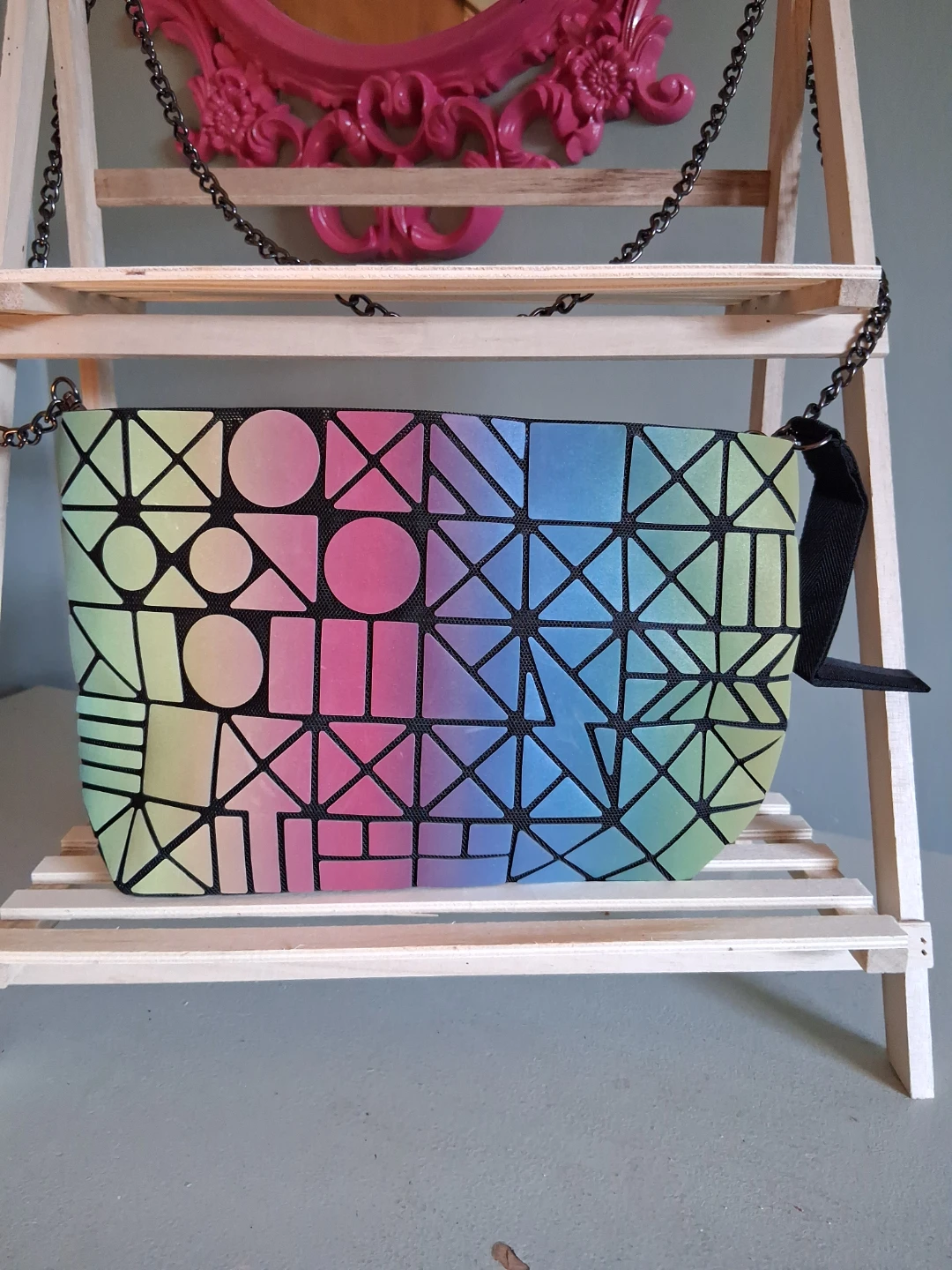 Geometric Prism Clutch Bag