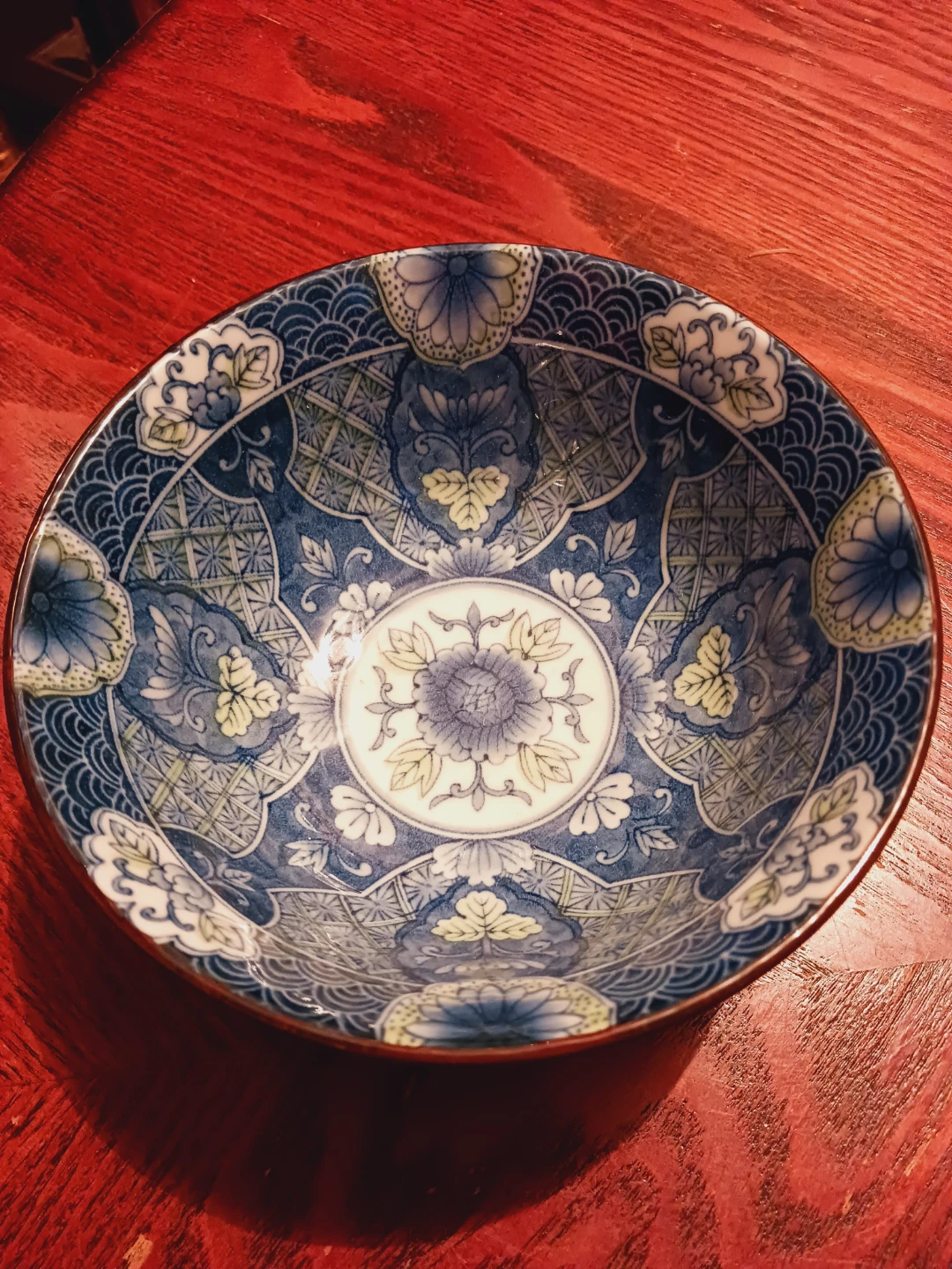 Gorgeous Japanese Ceramic Floral Bowl